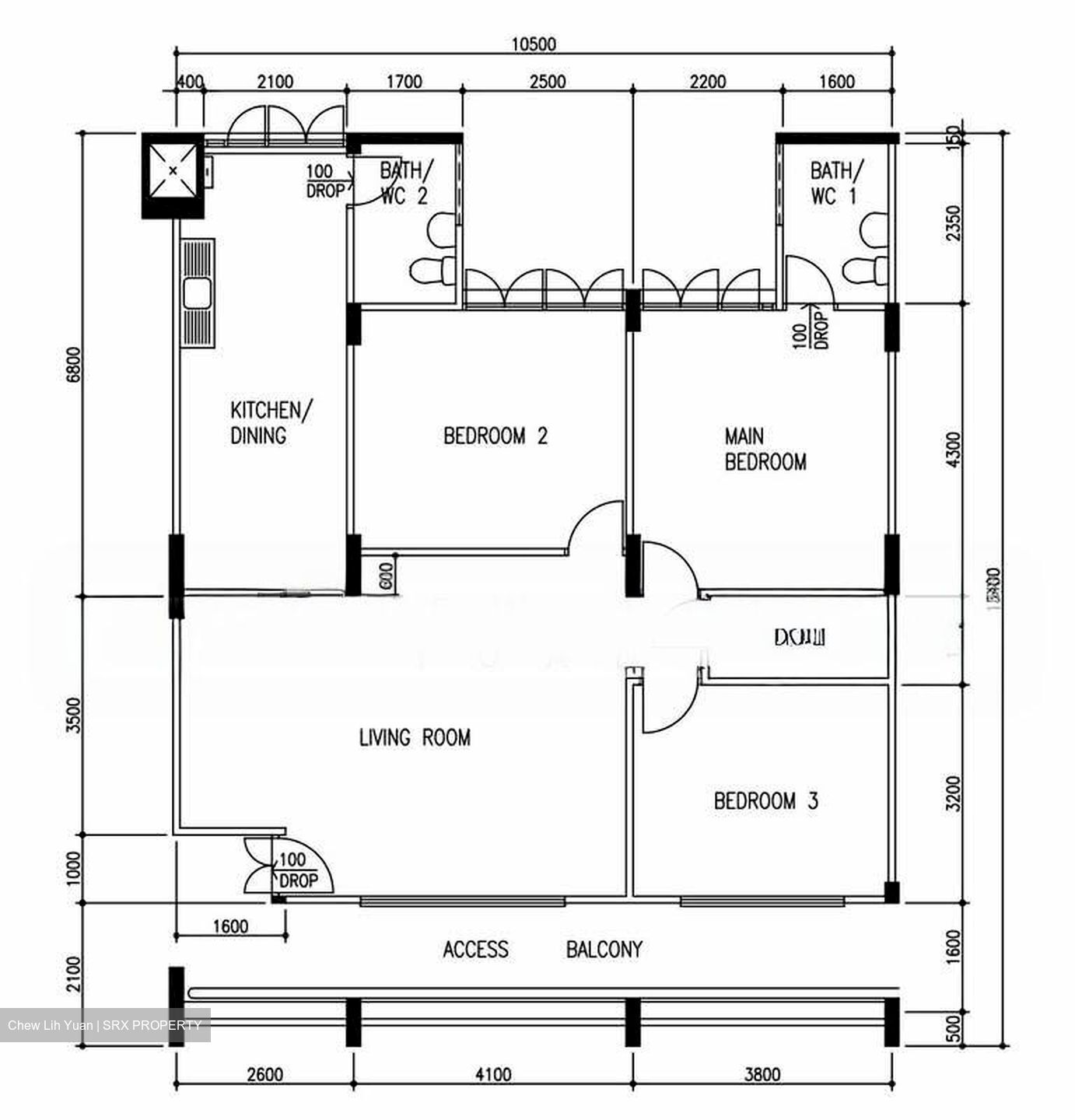 Blk 843 Tampines Ville (Tampines), HDB 4 Rooms #548558981